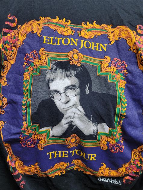 elton john versace t shirt|Versace archive.